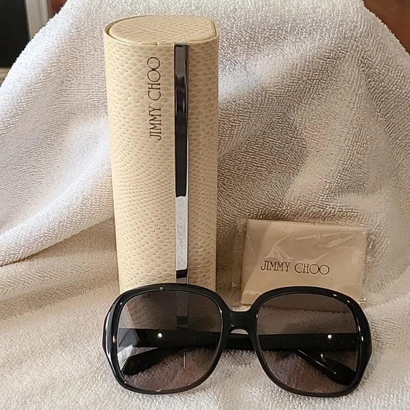 Jimmy Choo sunglasses with case and cloth s-l400.jpg main image 2